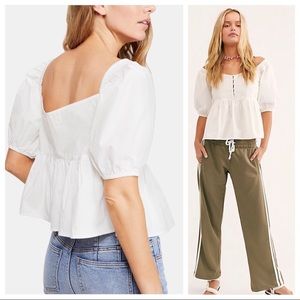 NWT Free People Veronica Sweetheart Top